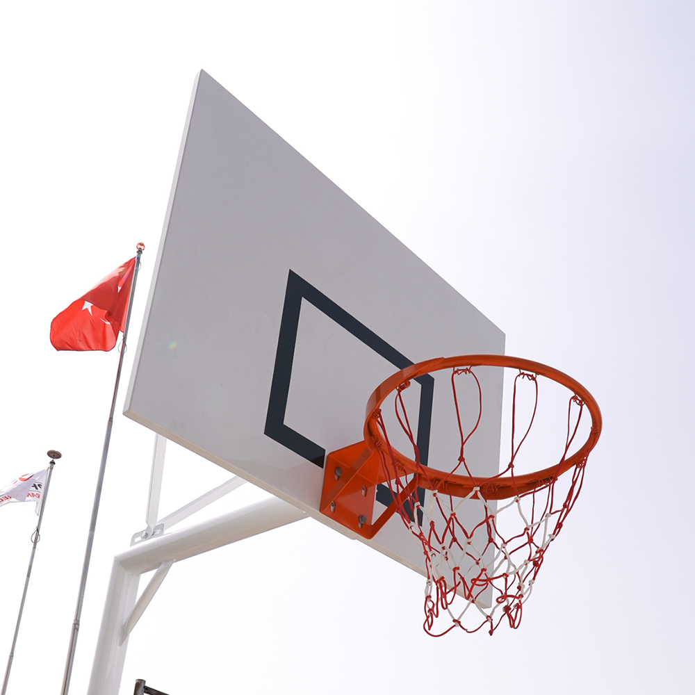 EKO Basketbol Potası Bahçe Tipi Tek Direkli Sac Panya 1 EKO Basketbol Potası Bahçe Tipi Tek Direkli Sac Panya